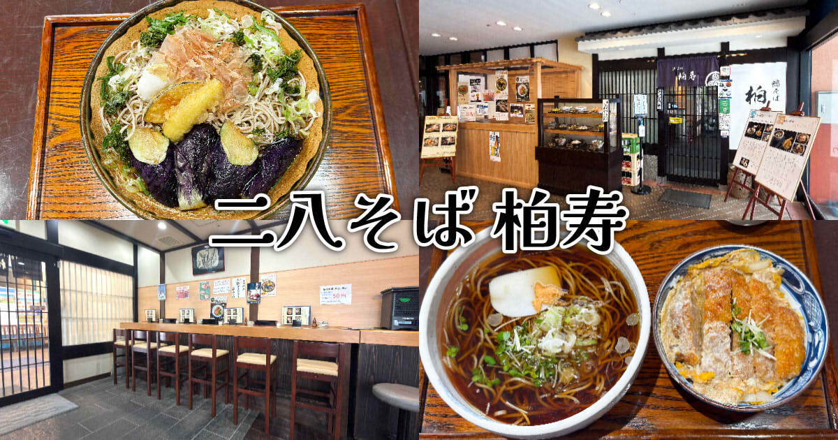 柏寿』清水ドリームプラザのそば処で揚げ茄子おろし蕎麦！ - 静岡市