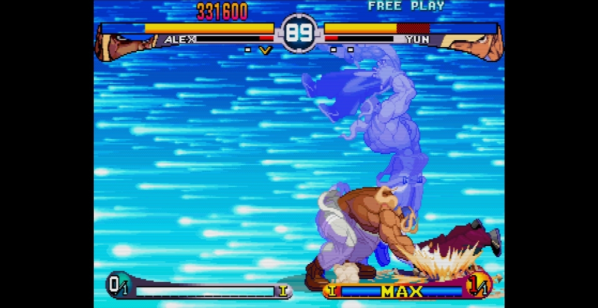 ストリートファイターIII 2nd Impact　動作確認済み 下敷き 取説付き ストリートファイターⅢ 2nd Impact - みちのく砂丘Ⅱ