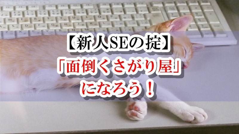 SE　めんどくささがり