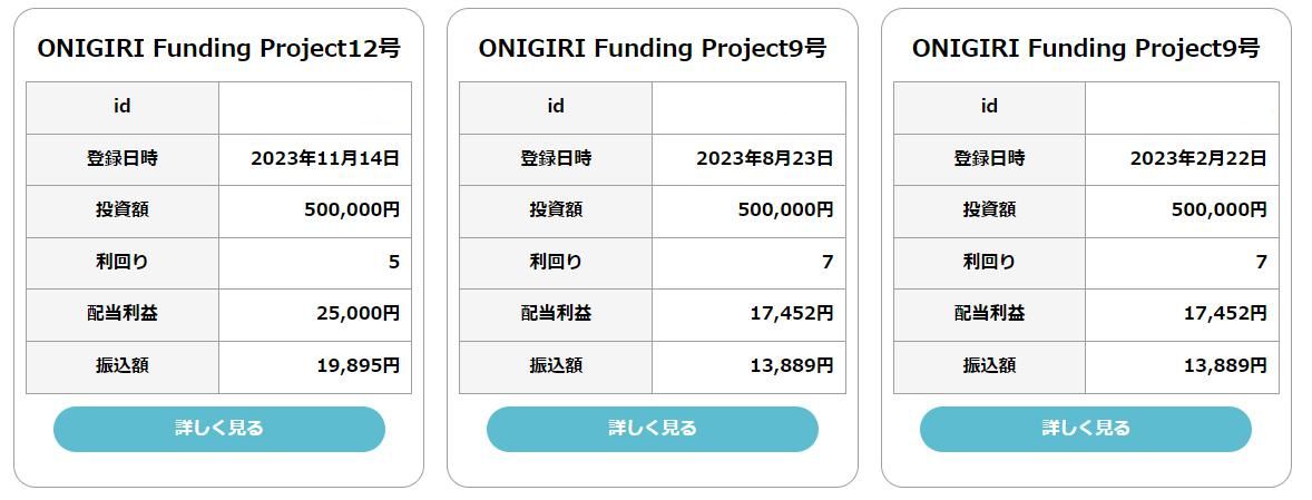 ONIGIRI Funding