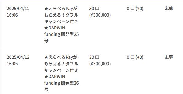 DARWIN funding ダーウィンファンディング