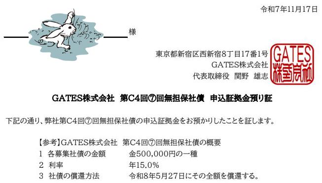 GATES FUNDING　ゲーツファンディング