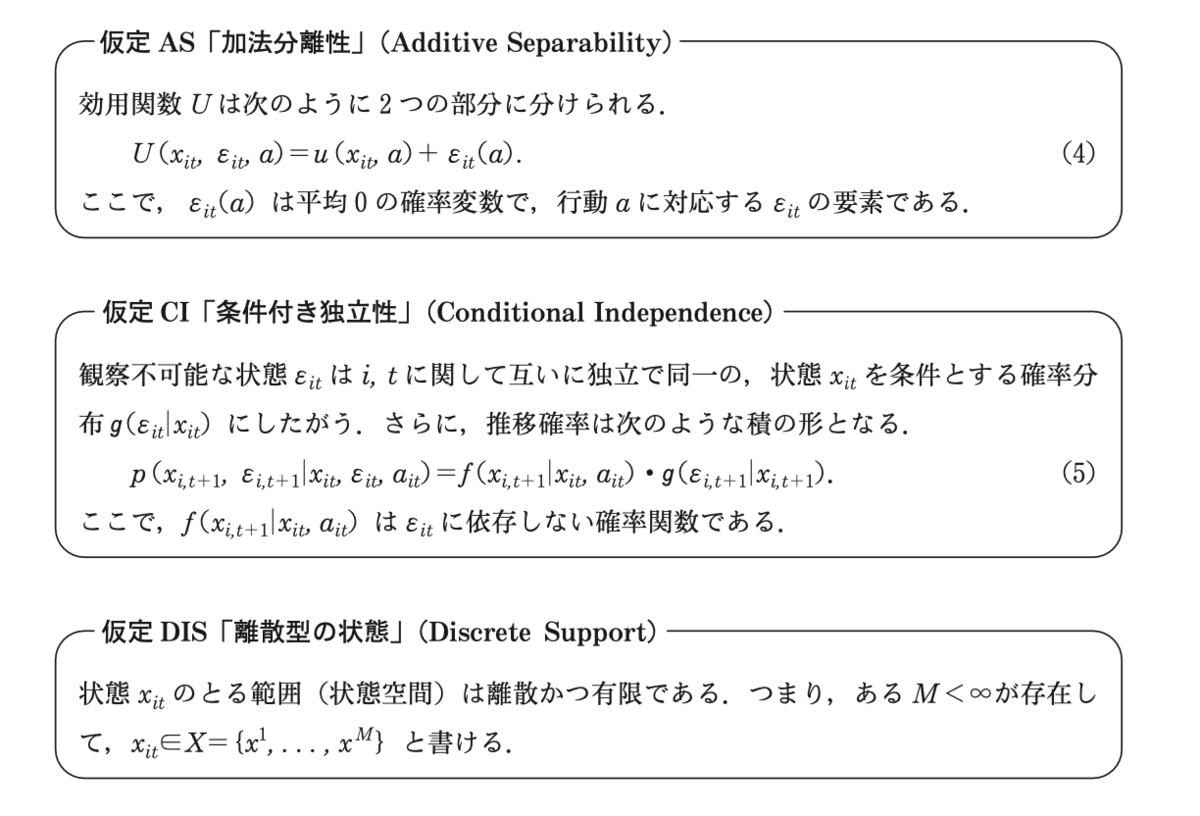 構造推定：動的離散選択モデル - ⬜︎⬜︎⬜︎