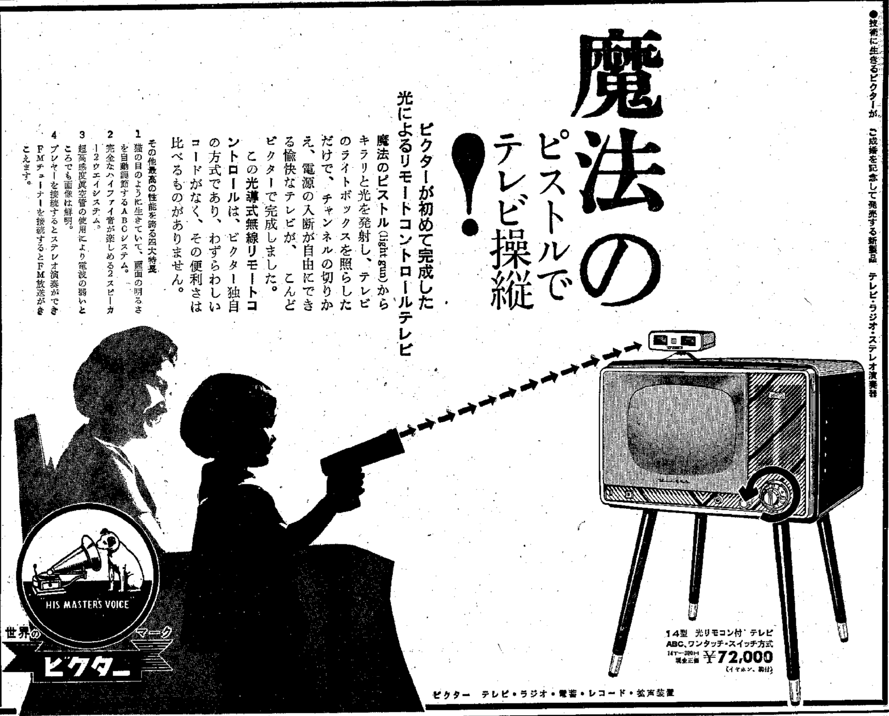 昭和唱和ショー「日本初のリモコン付きテレビ」 - 無駄じゃ無駄