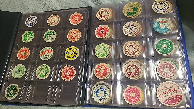 昔の牛乳瓶キャップコレクション(昭和40年-60年代)