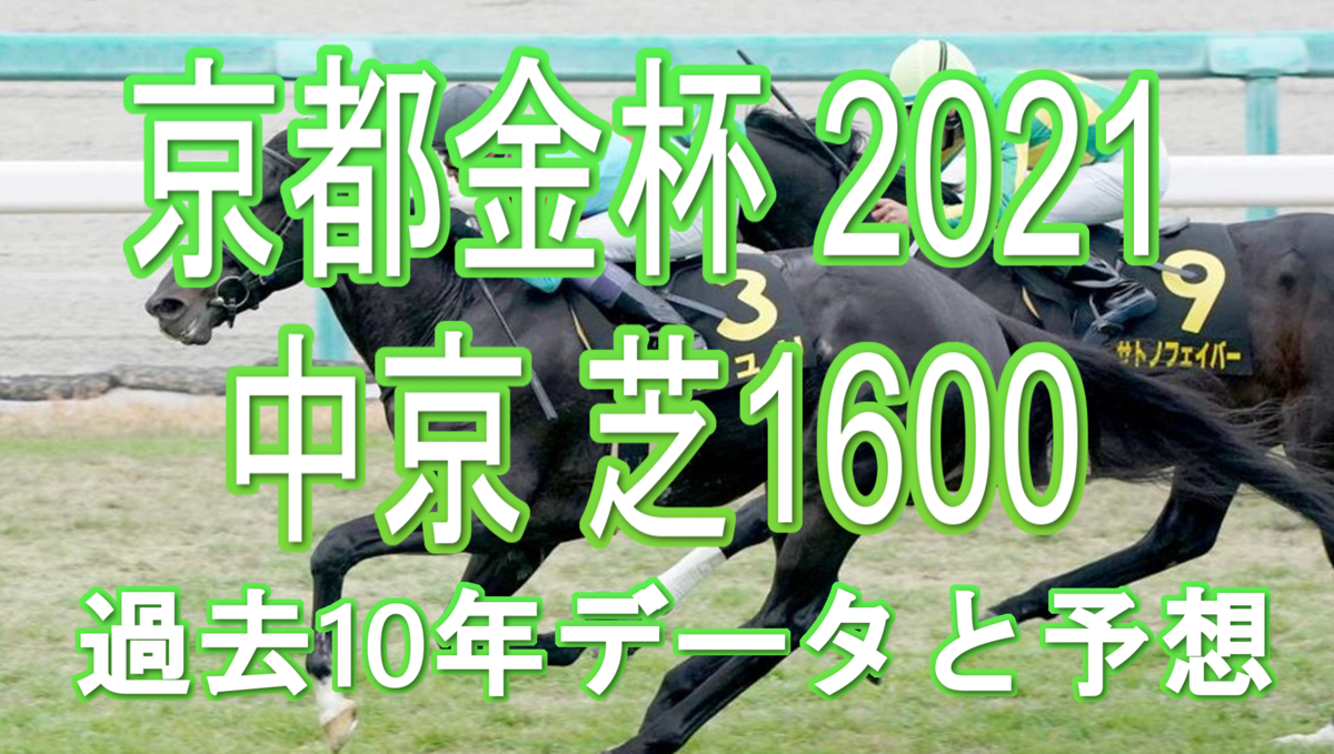 京都金杯 2021 過去10年データと予想 さなびっち競馬予想