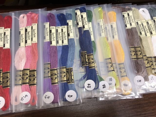 かわいい刺しゅう12号13号が届きました→ 完成しました。 - 50歳
