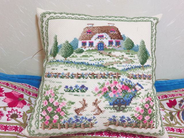 クロスステッチ〜オノエ・メグミ「田園の風景」を作ります→完成しま