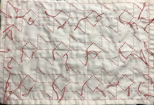 フェリシモ〜刺し子フリークロスの会〜134.風車 →完成しました。 - 50
