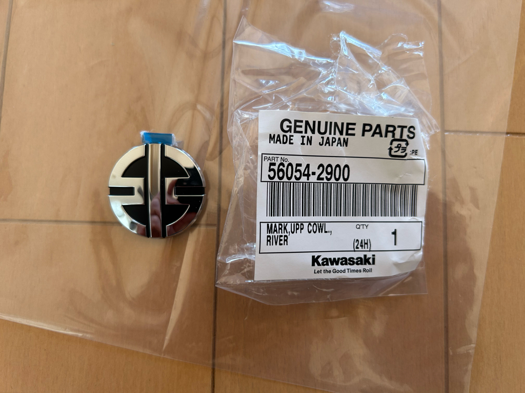 カワサキモータースジャパン 純正リバーマークステッカー カワサキ