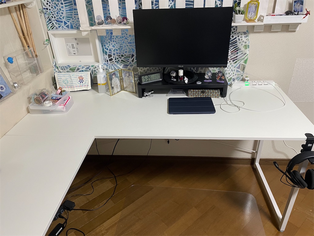 お部屋】念願のL字デスク組み立てた - ananas 's diary