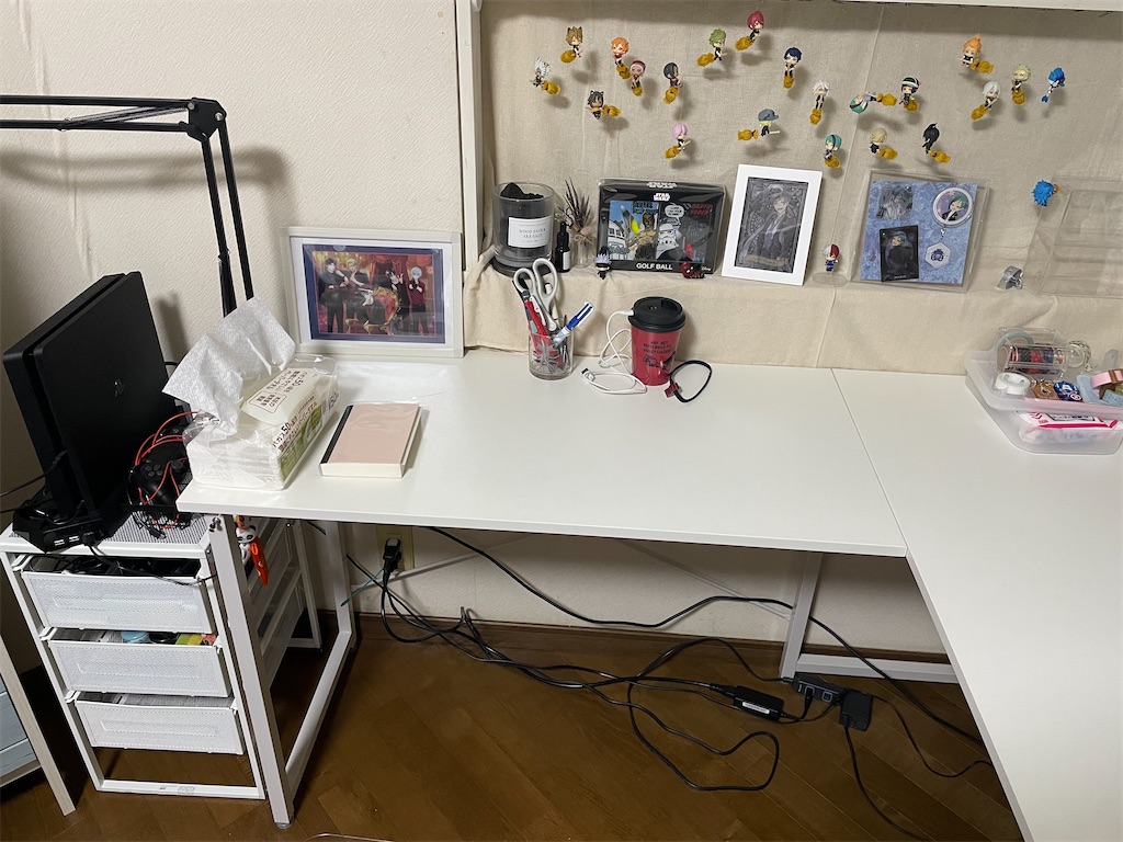 お部屋】念願のL字デスク組み立てた - ananas 's diary