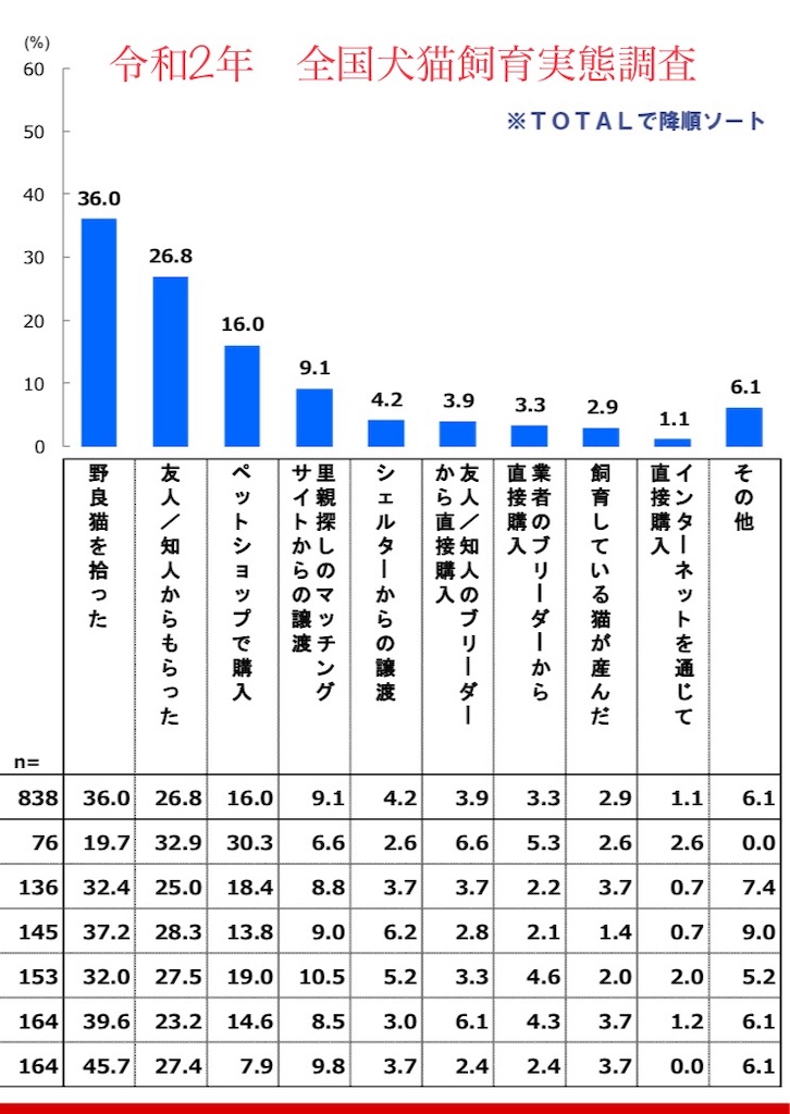 猫の入手方法は？