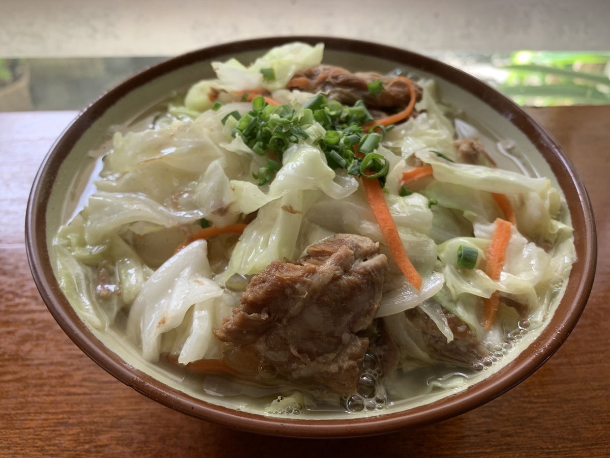 なかむら屋 浦添店 2 野菜そば - さんぺいの沖縄そば食べ歩き