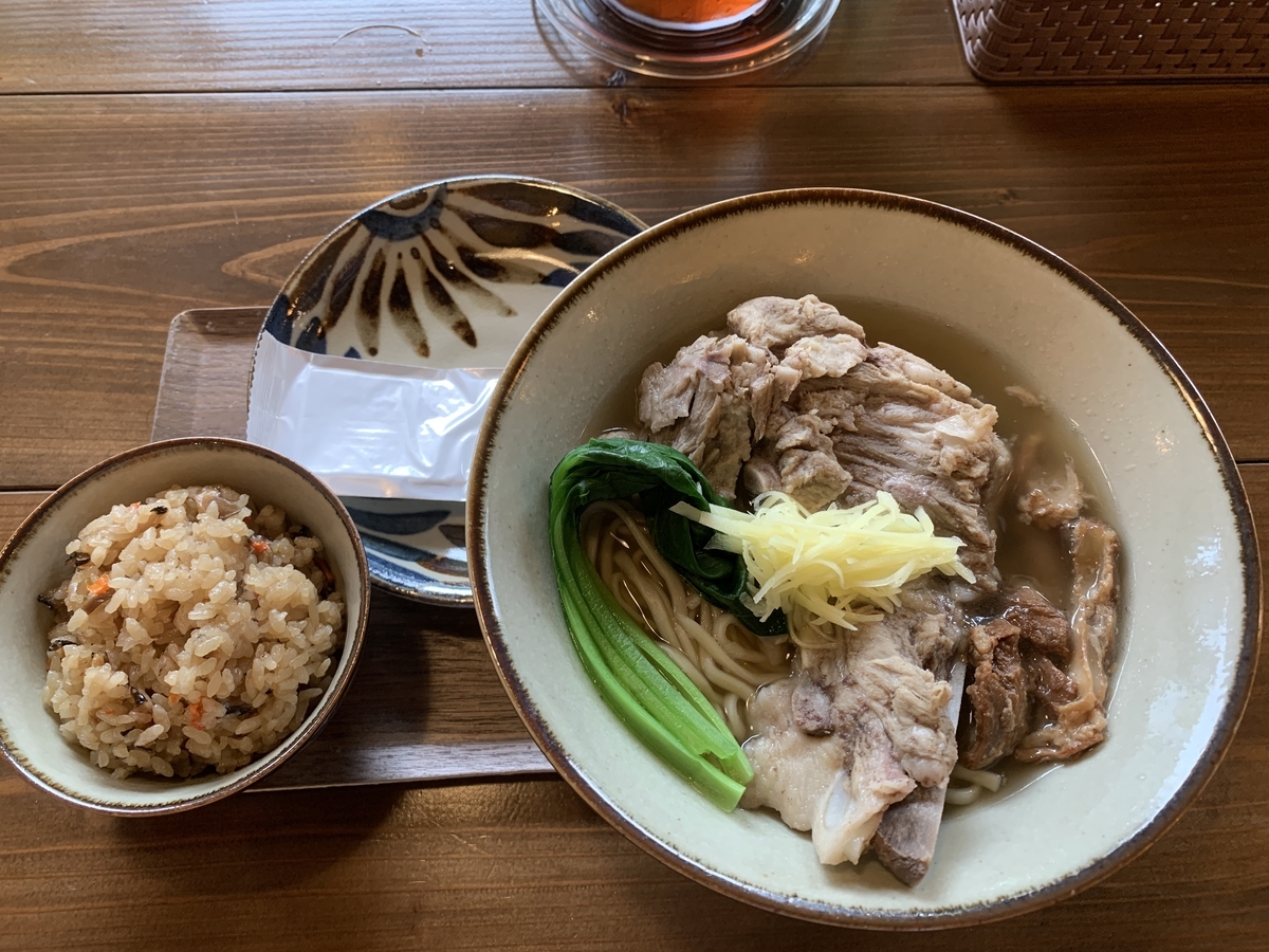 すば処 あじぐくる いしみね 4 限定メニューの「おっきいセット」がお