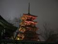 [夜景][寺社]最勝院五重塔（ライトアップ）