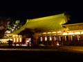 [夜景][寺社]瑞龍寺法堂（ライトアップ黄色）