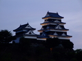 [夜景][城郭]大洲城天守及び台所櫓（ライトアップ）