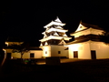 [夜景][城郭]大洲城天守及び高欄櫓・台所櫓（ライトアップ）