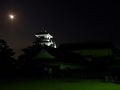 [城郭][夜景]高知城廊下橋・廊下門・天守