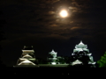 [夜景][城郭]月夜の熊本城