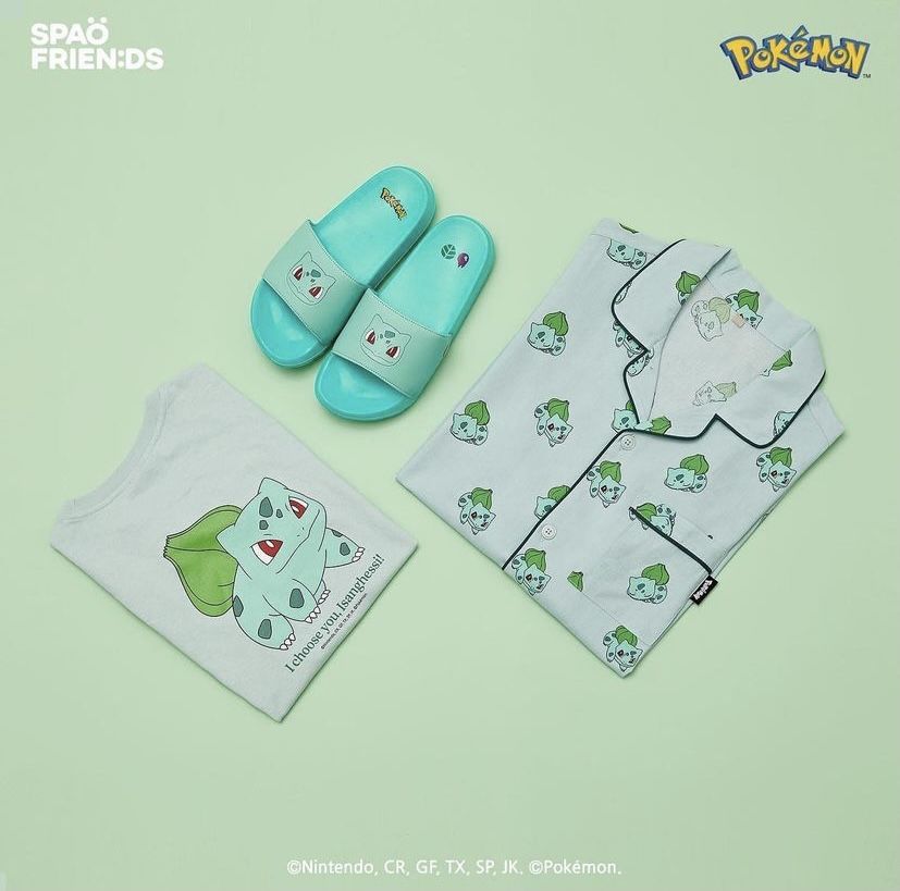 SPAO　ポケモン　パジャマ　Tシャツ　フシギダネ