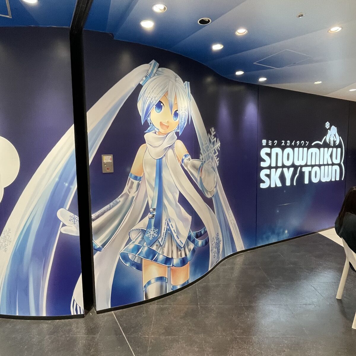 今年で十周年になる雪ミク スカイタウンへ改装前に行ってきました