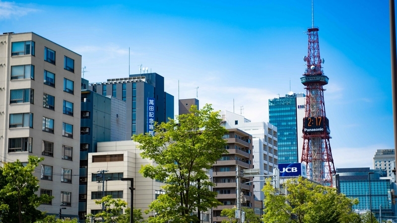 テレビ塔と札幌の街並み