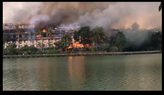 緊急速報 カンドージパレスホテルが全焼 バガン便り バガン観光 情報ブログ