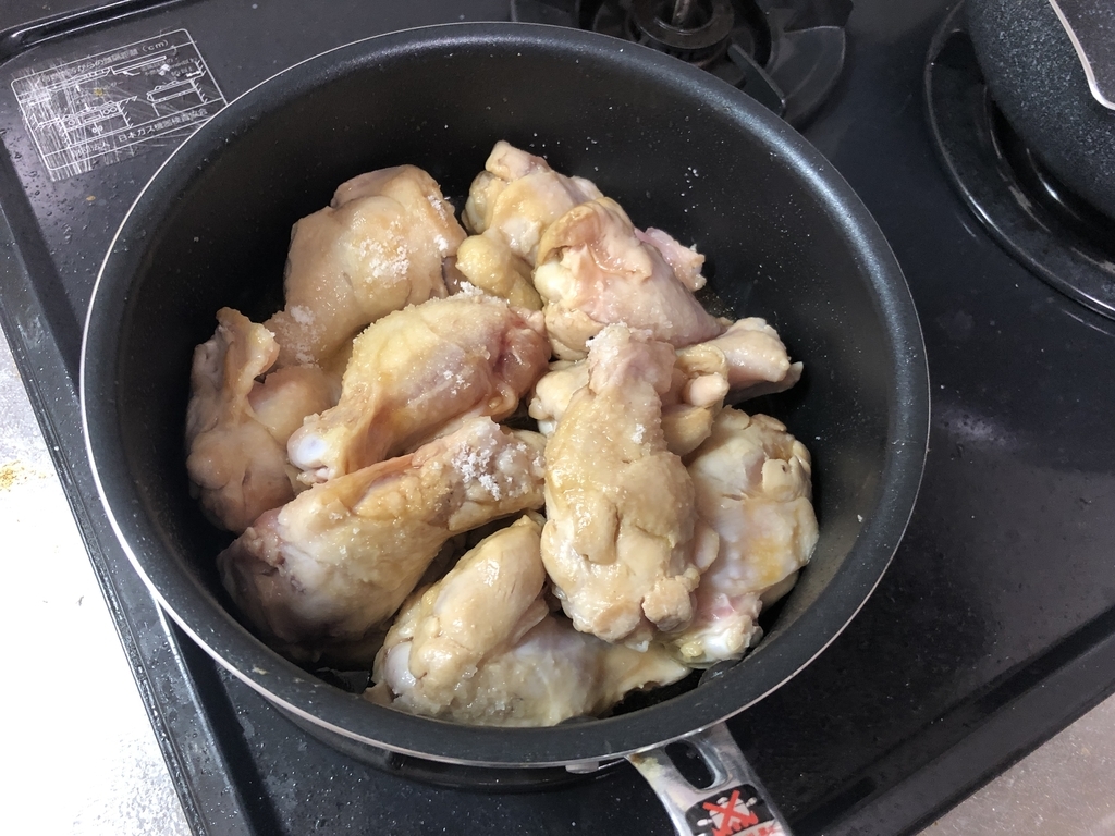 手羽元の素焼き完成