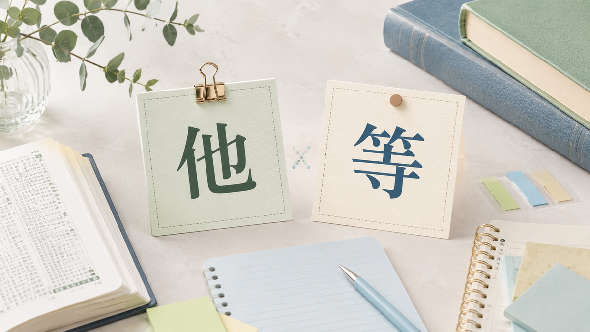 「他」と「等」の違いは?