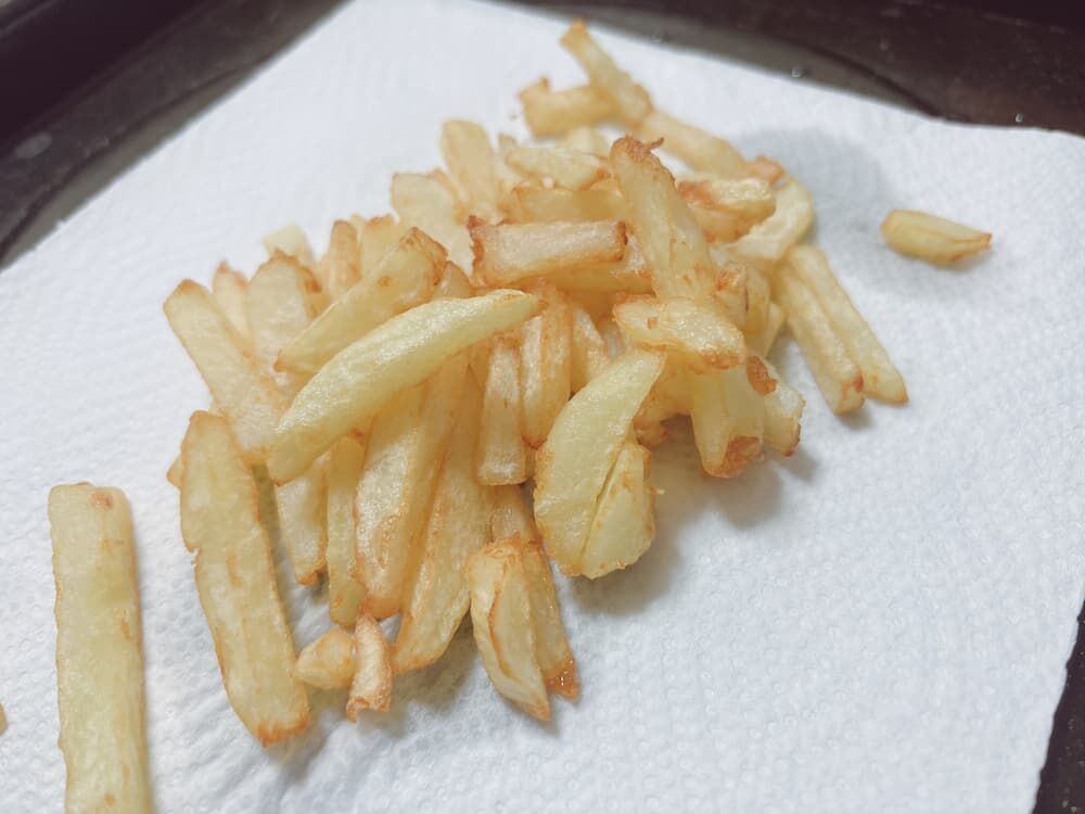 揚げ終わったポテト