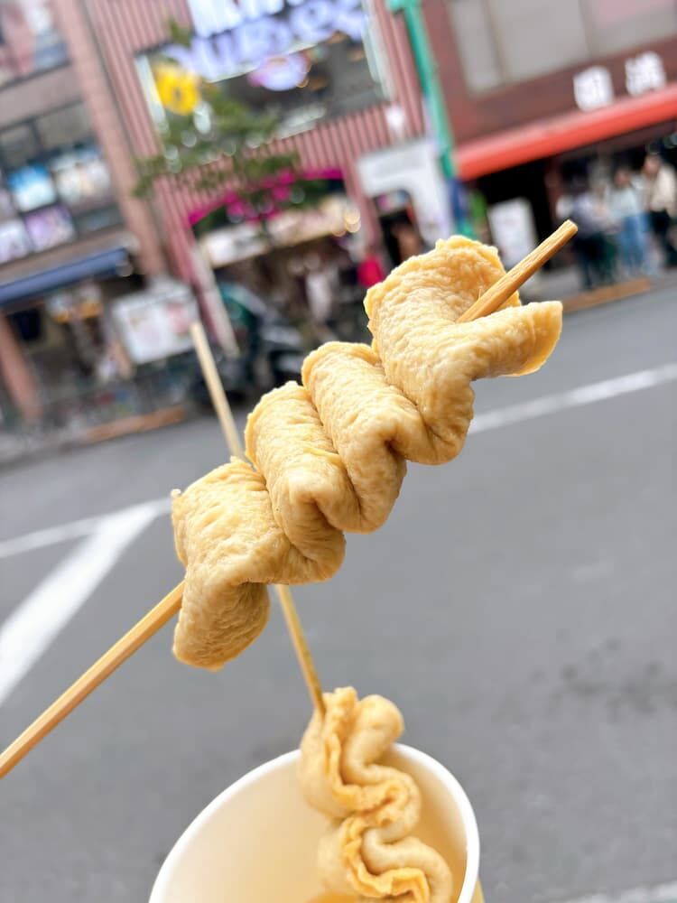 新大久保で韓国グルメを食べ歩きの写真　オッパブンシク　oppabunsik　韓国オデン　オムク