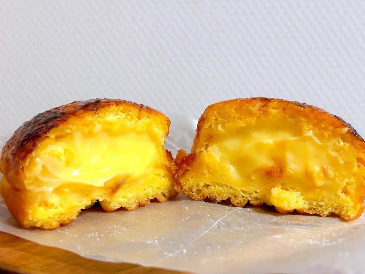 ジャックインザドーナツ　アメリカ　ハワイ　生マラサダクリームブリュレ　断面