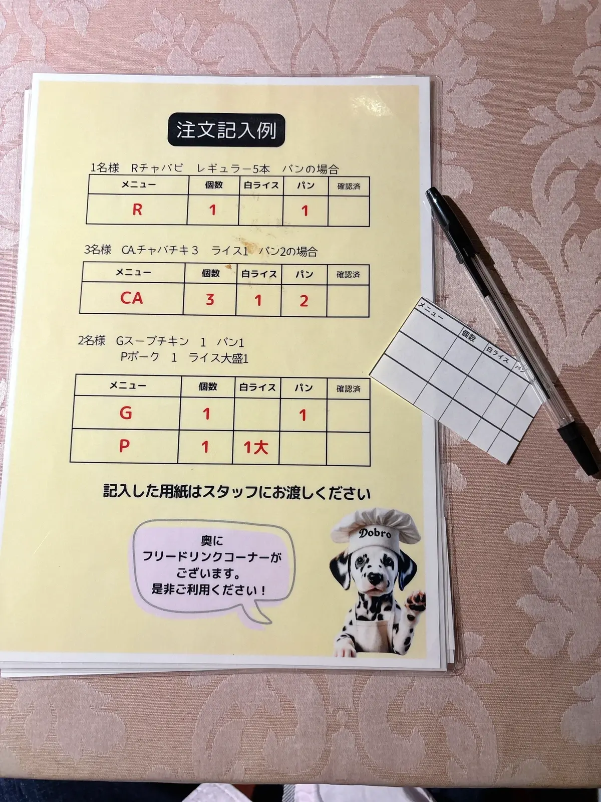 Dobro　クロアチア料理　京橋　1階　ランチメニュー