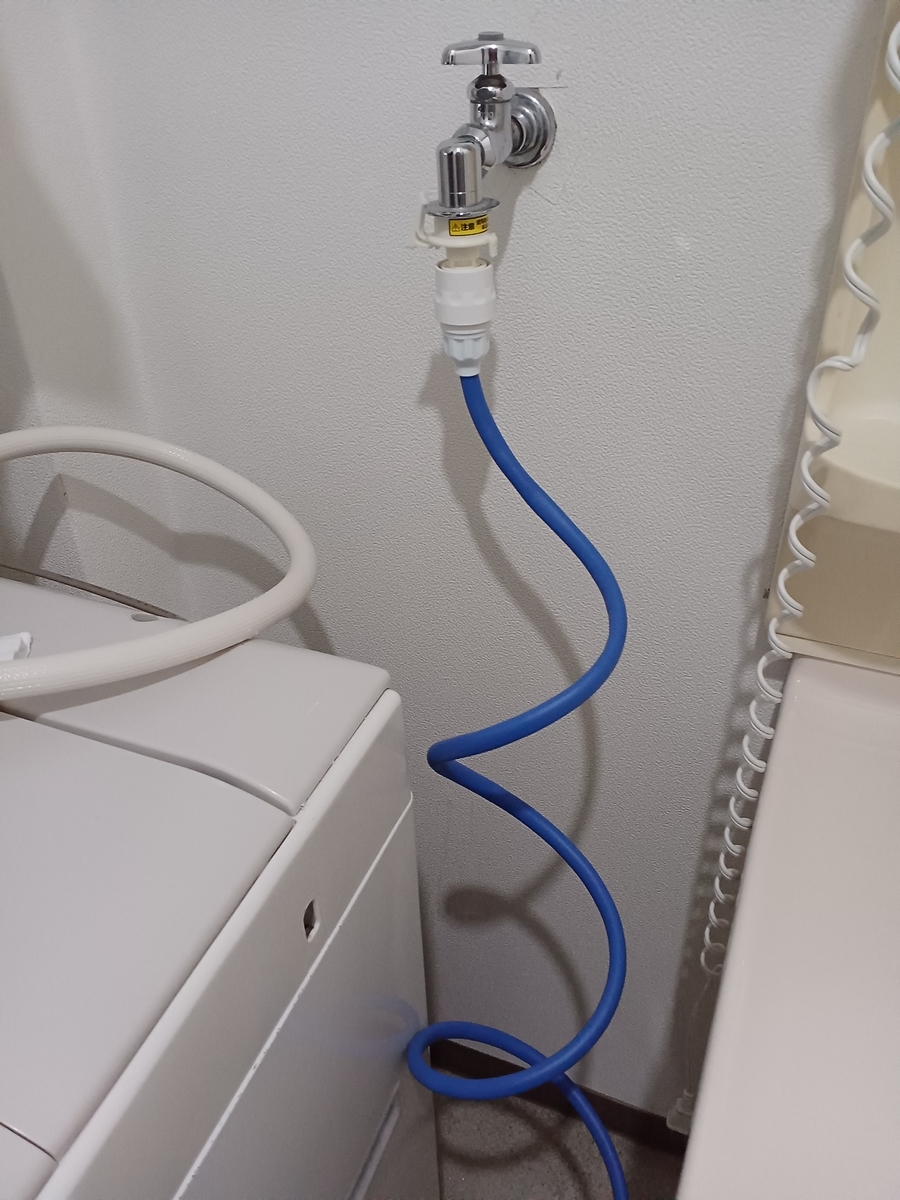 洗濯機蛇口用ニップル」を使えば簡単に洗濯機専用の蛇口から散水ホース