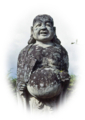 岐阜県高山市・宗猷寺布袋尊石像