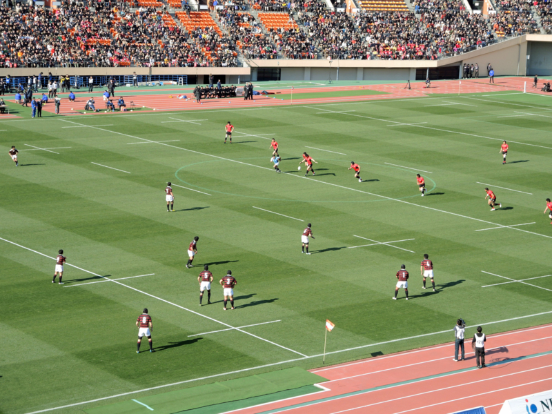 国立競技場（新宿区）全国大学ラグビー決勝帝京対早稲田-14.01-