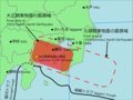 関東大震災の震源域図