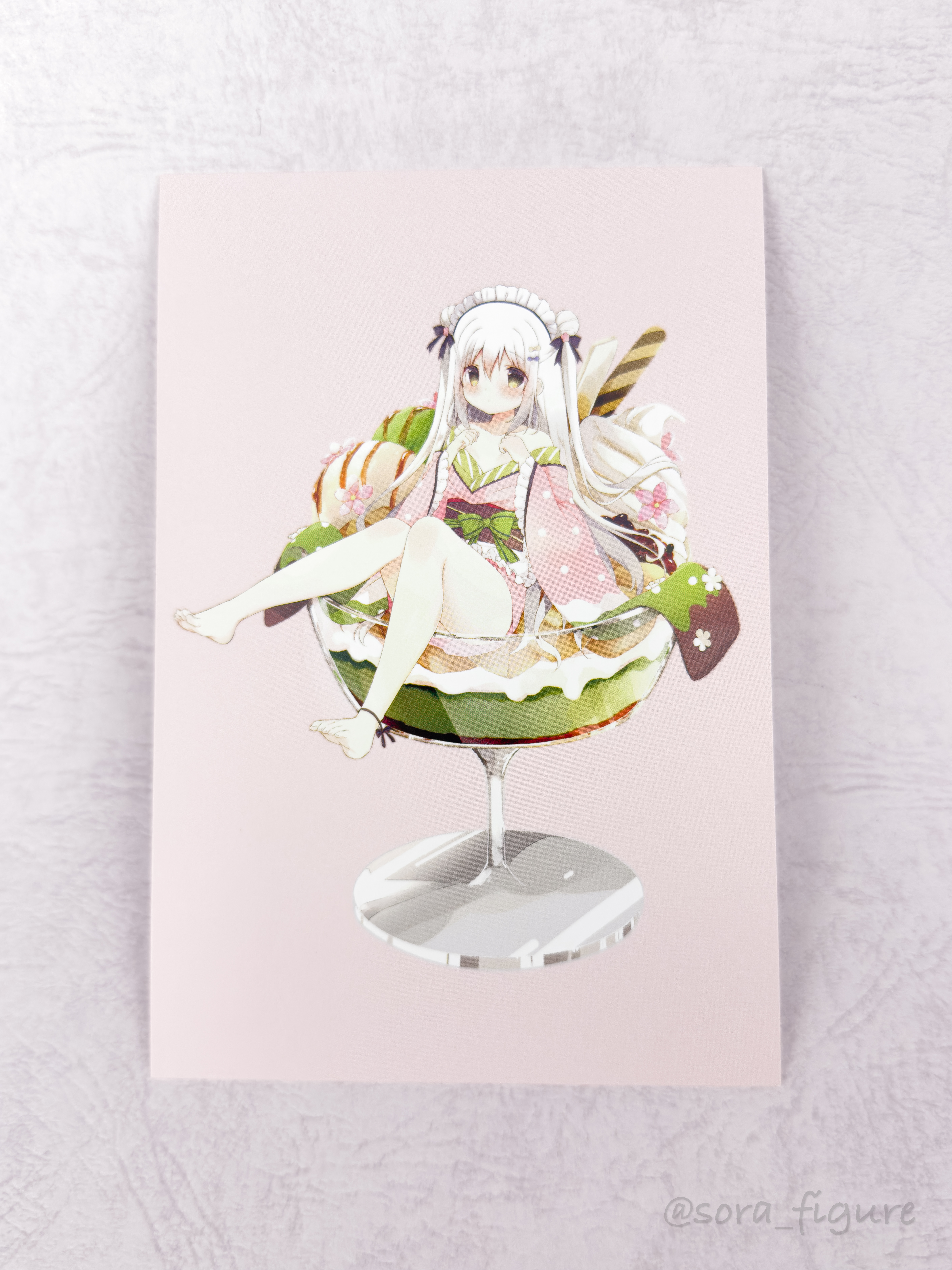 しらたまパフェ 白玉こまめ スケールフィギュア 特典ポストカード付き