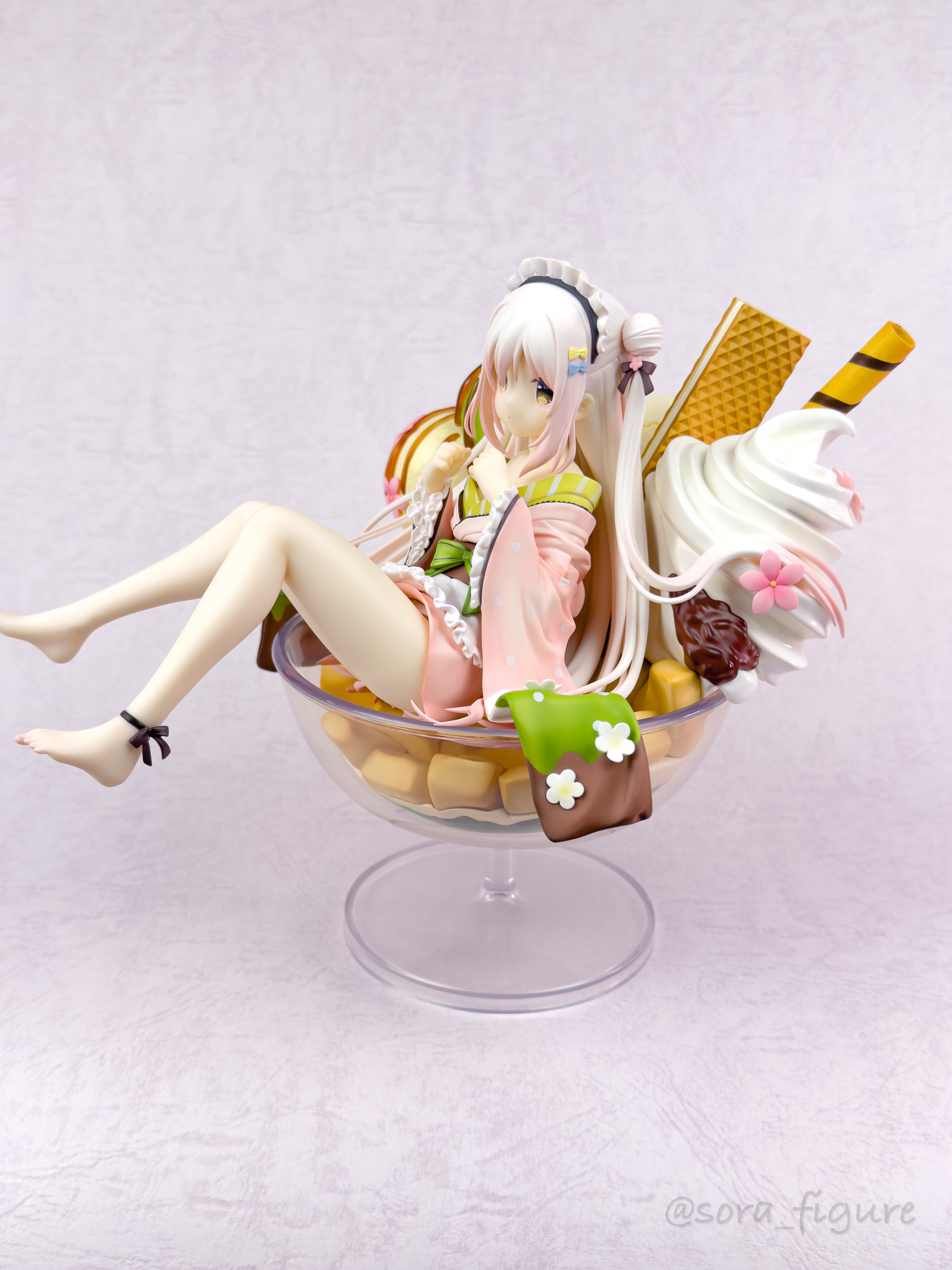 しらたまパフェ 白玉こまめ スケールフィギュア 特典ポストカード付き