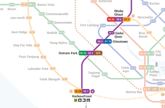 Nel Map North East Lineの謎 - シンガポールぶらり各駅停車の旅