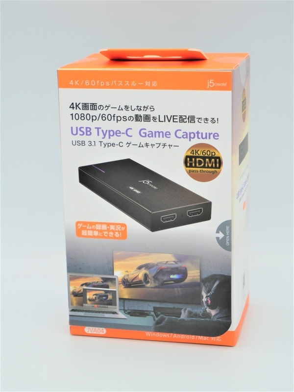 JVA04 USB Type-C ゲームキャプチャー – new-jp-j5create