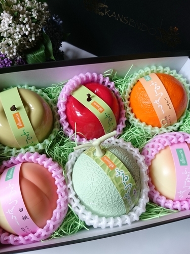 菓子香房 大阪・甘泉堂『ふるーつぜりー6個入り進物箱タイプ』食べてみ