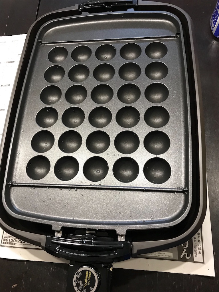 象印のホットプレート EA-GV35-TDを使ってたこ焼きパーティーをした
