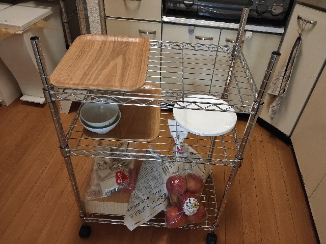 直接お越しいただける方】ステンレスのキッチンカート