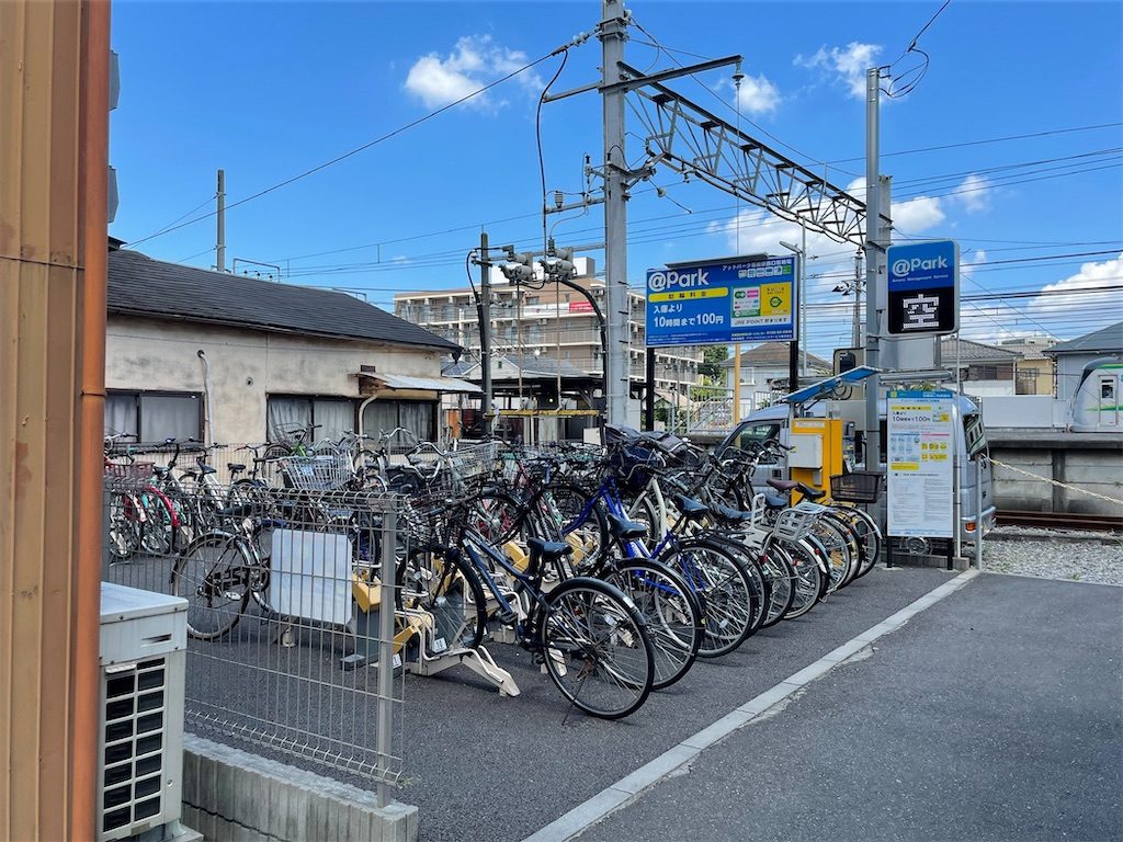 馬橋駅周辺の一時利用駐輪場 チャリ置き場