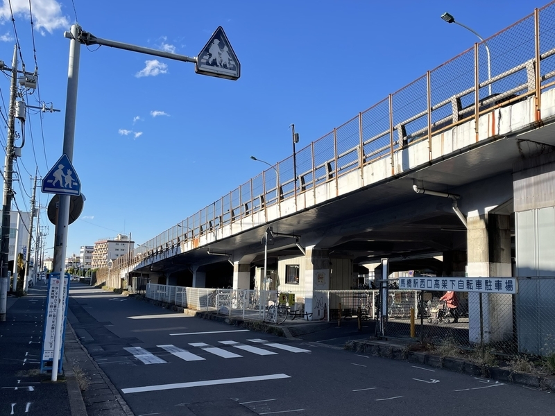 馬橋駅周辺の一時利用駐輪場 チャリ置き場