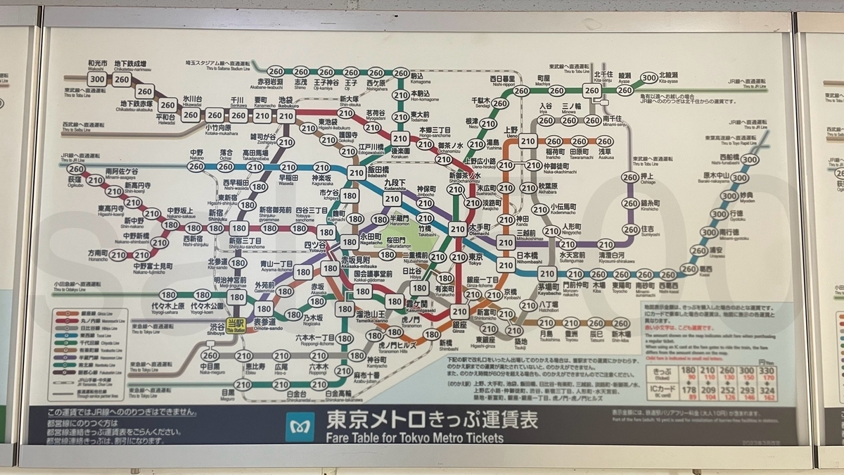 渋谷駅からの運賃表 - 運賃表を見たい