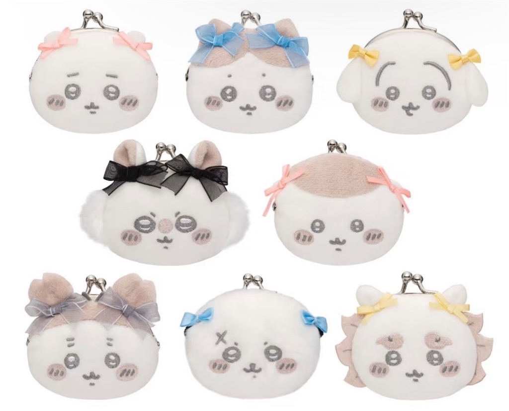 ちいかわ ミニがまぐち～リボン～　コンプリート ちいかわグッズ情報 | ＼ちいかわ最新プライズ ／ 「ちいかわ